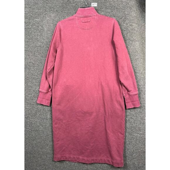 Duluth Trading Co Souped-Up Fleece Full Zip Up Robe Womens Size XS Maroon - Picture 2 of 6